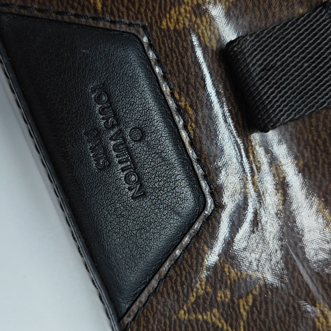 Monogram Coated Canvas Shoulder Bag PM Brown
