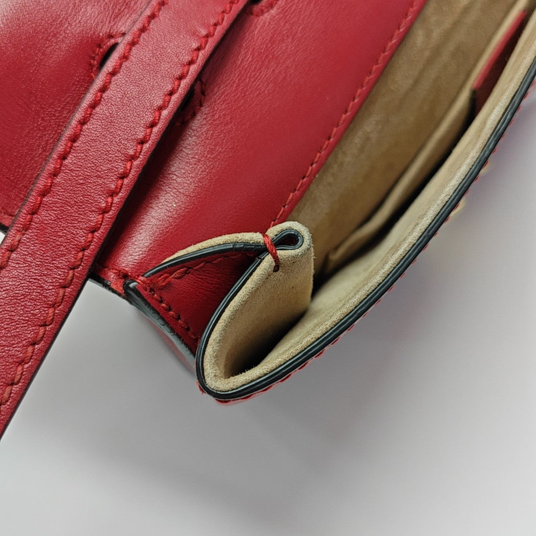 Sylvie Small Calfskin Red
