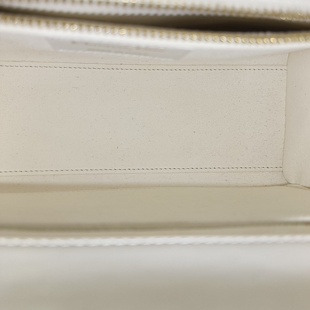 Authenticated pre-owned  Lady D-Lite Medium Cannage Fabric White - Shoulder Bag at Looply