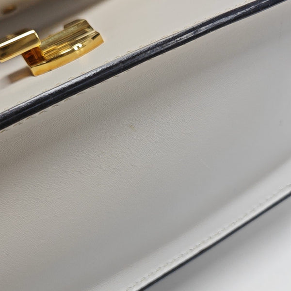 Sylvie Mini Calfskin White