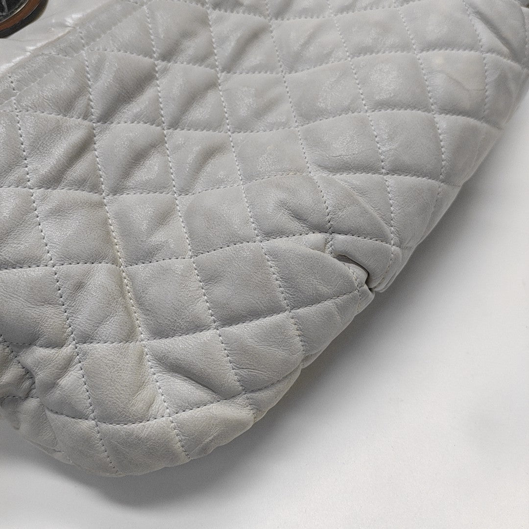 THE MIX Quilted Calfskin White