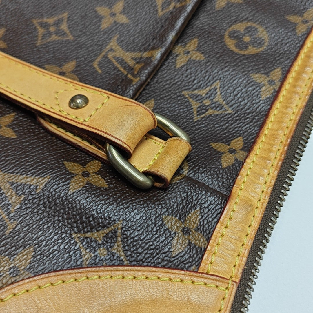 ODEON GM Monogram Coated Canvas Brown