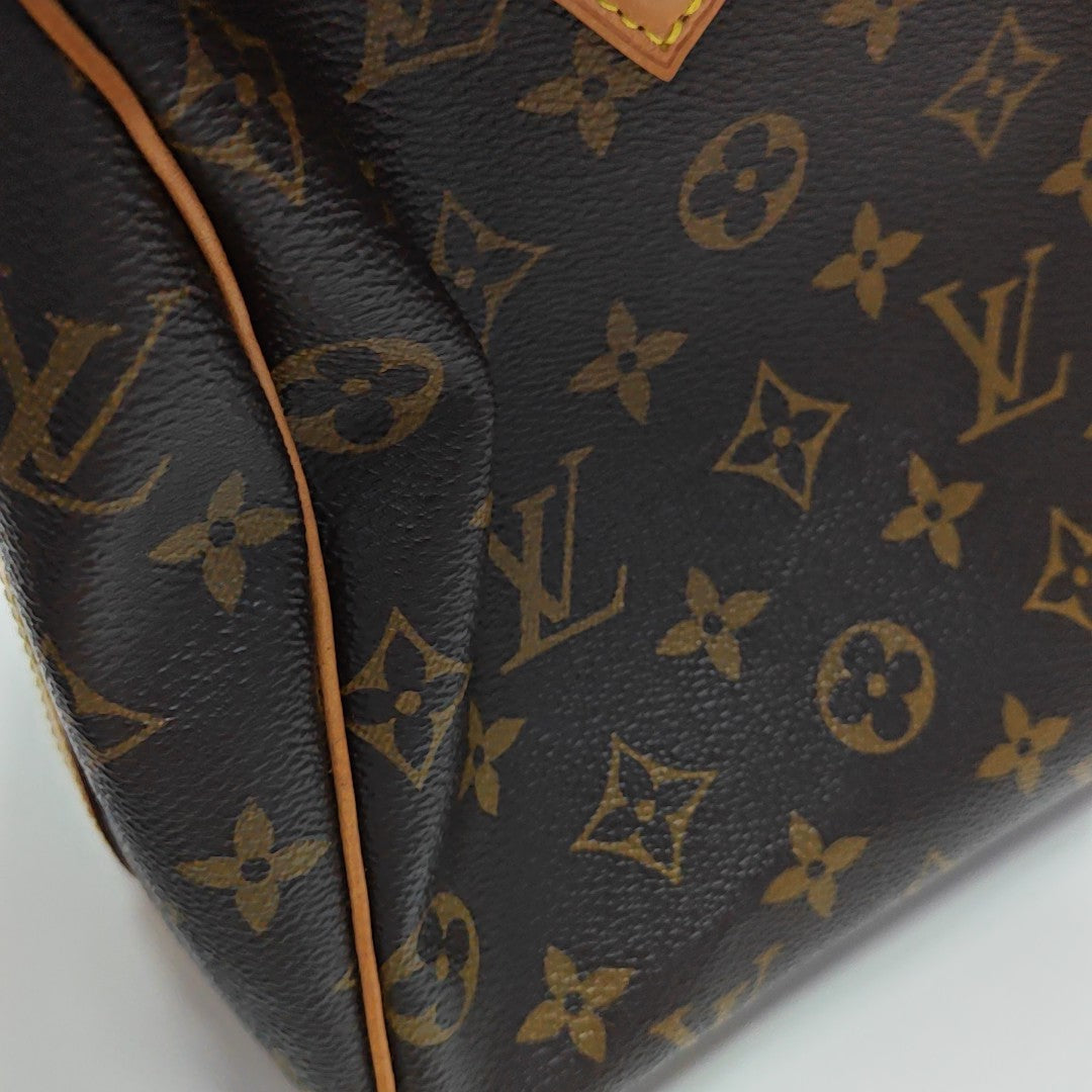 SPEEDY 25 Monogram Coated Canvas Brown