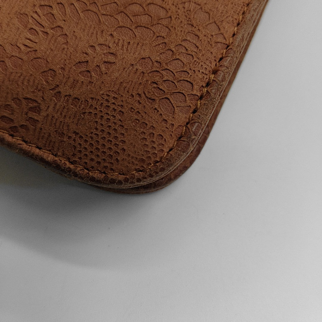 Calfskin Shoulder Bag Brown