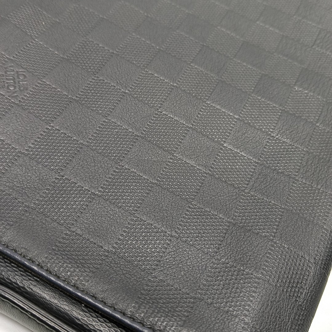 DISTRICT PM Damier Graphite Calfskin Black