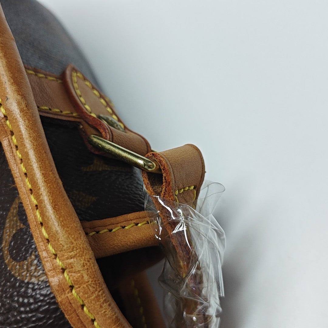 SOLOGNE PM Monogram Coated Canvas Brown
