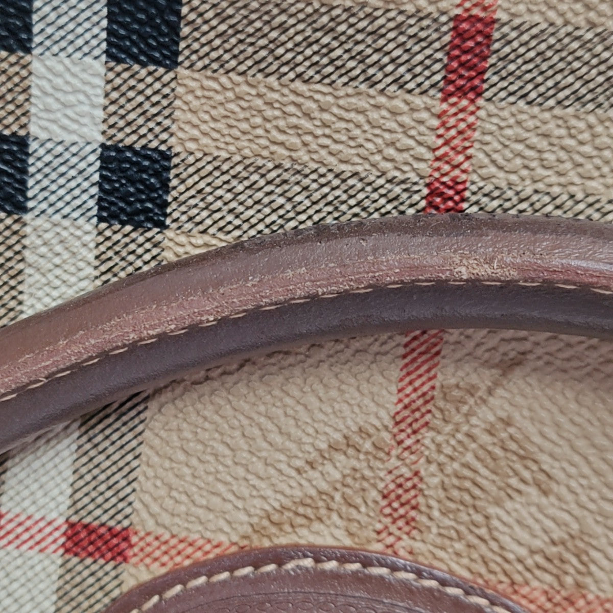 Coated Canvas Top Handle Bag Multicolor