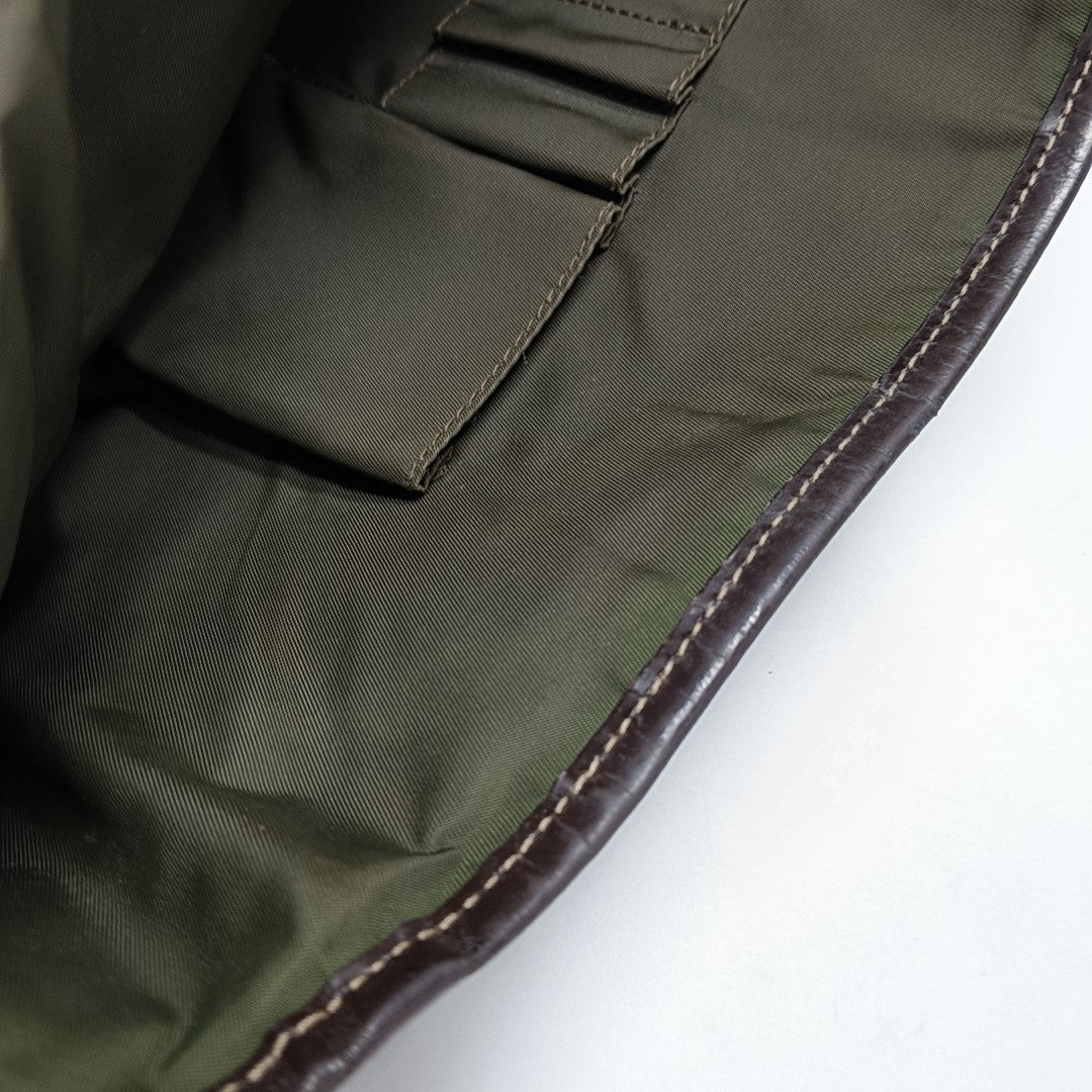 GG Messenger Monogram Coated Canvas Black