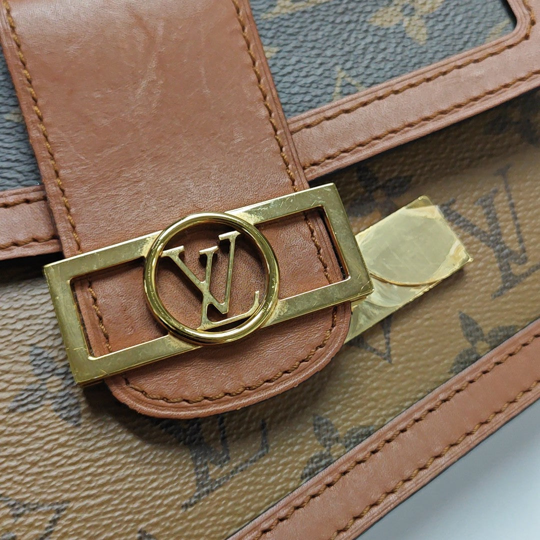 DAUPHINE Monogram Coated Canvas Brown