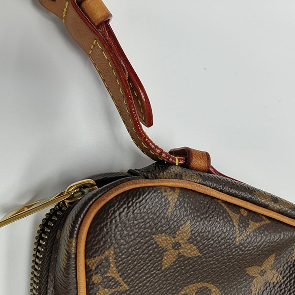 CROISSANT Monogram Coated Canvas Brown