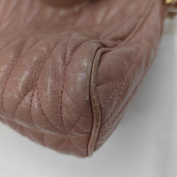 Calfskin Shoulder Bag Pink