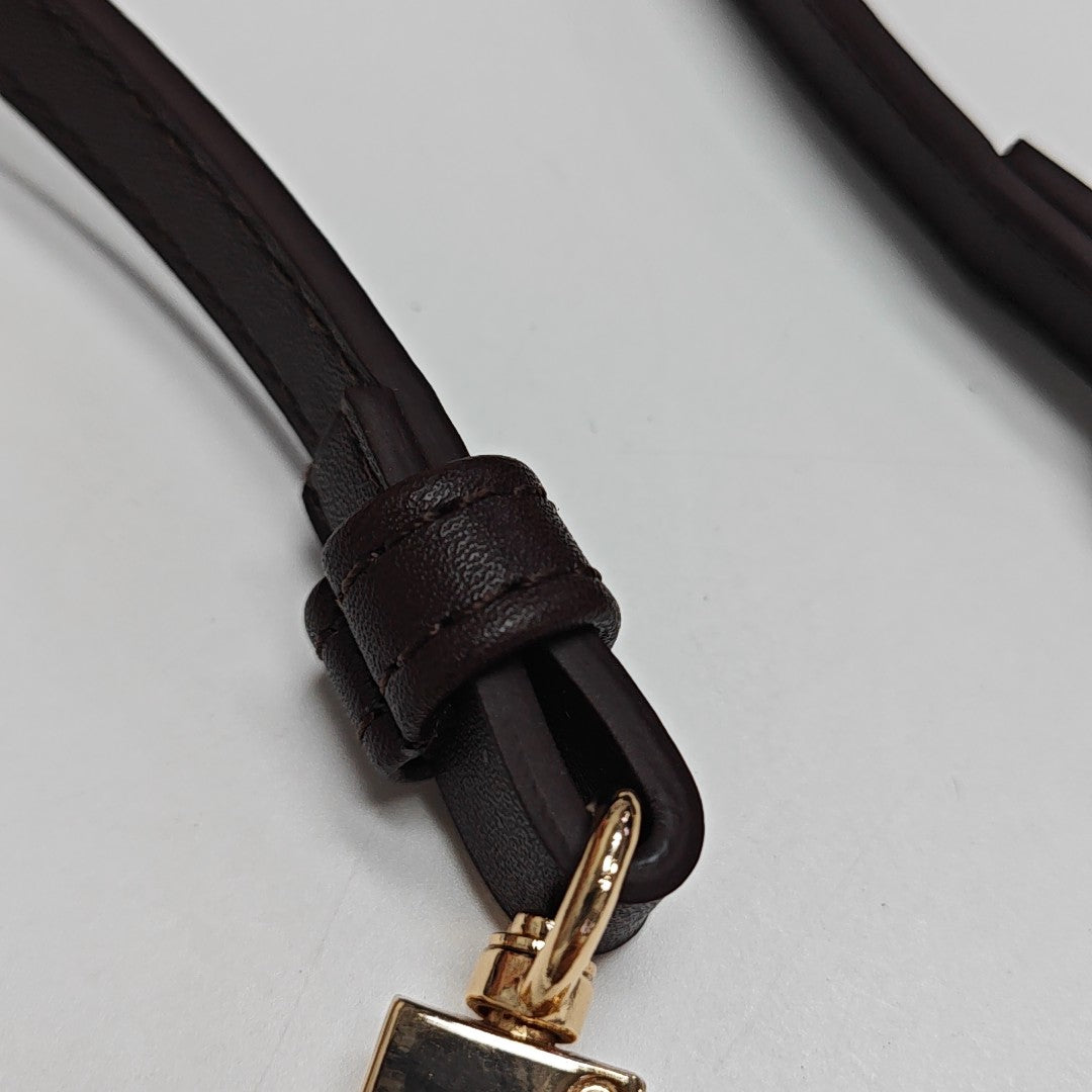 EVA Damier Ebene Coated Canvas Brown