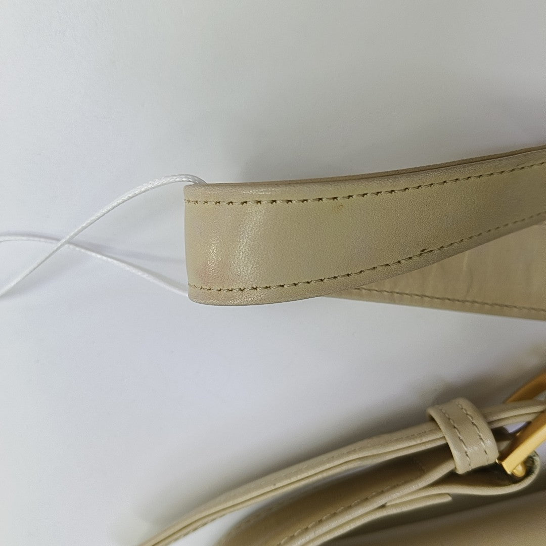 Calfskin Top Handle Bag Beige
