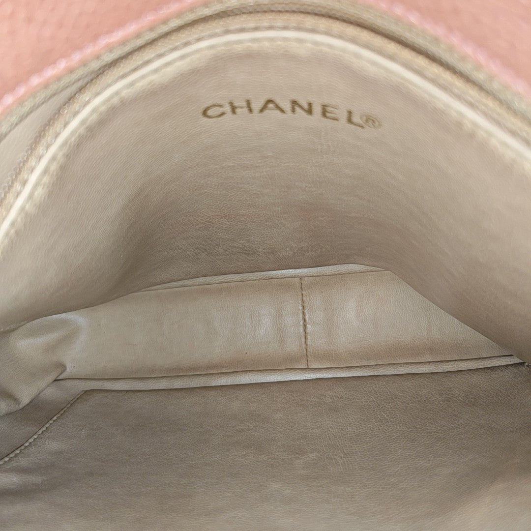 Grained Calfskin Tote Bag Pink