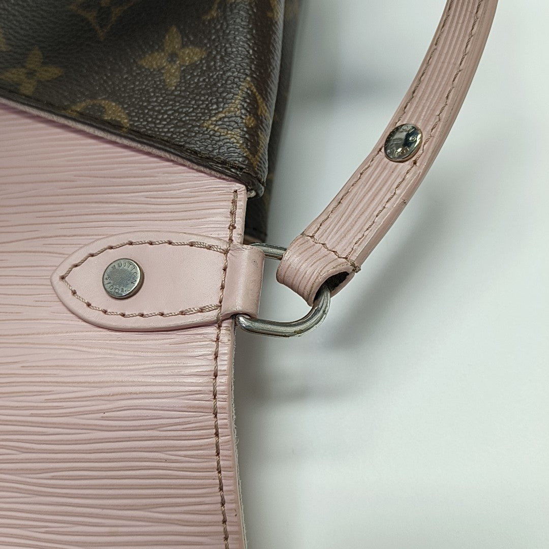 SAINT MICHEL Monogram Coated Canvas Pink
