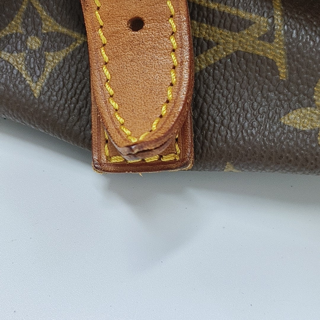 SAUMUR Monogram Coated Canvas Brown