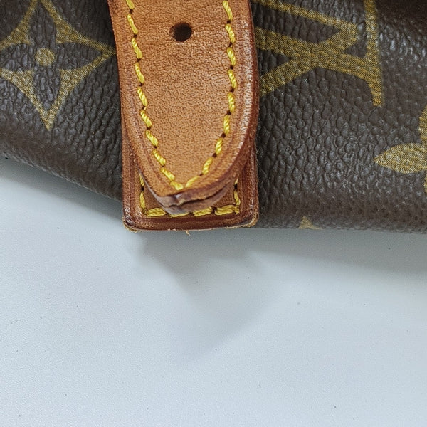 SAUMUR Monogram Coated Canvas Brown