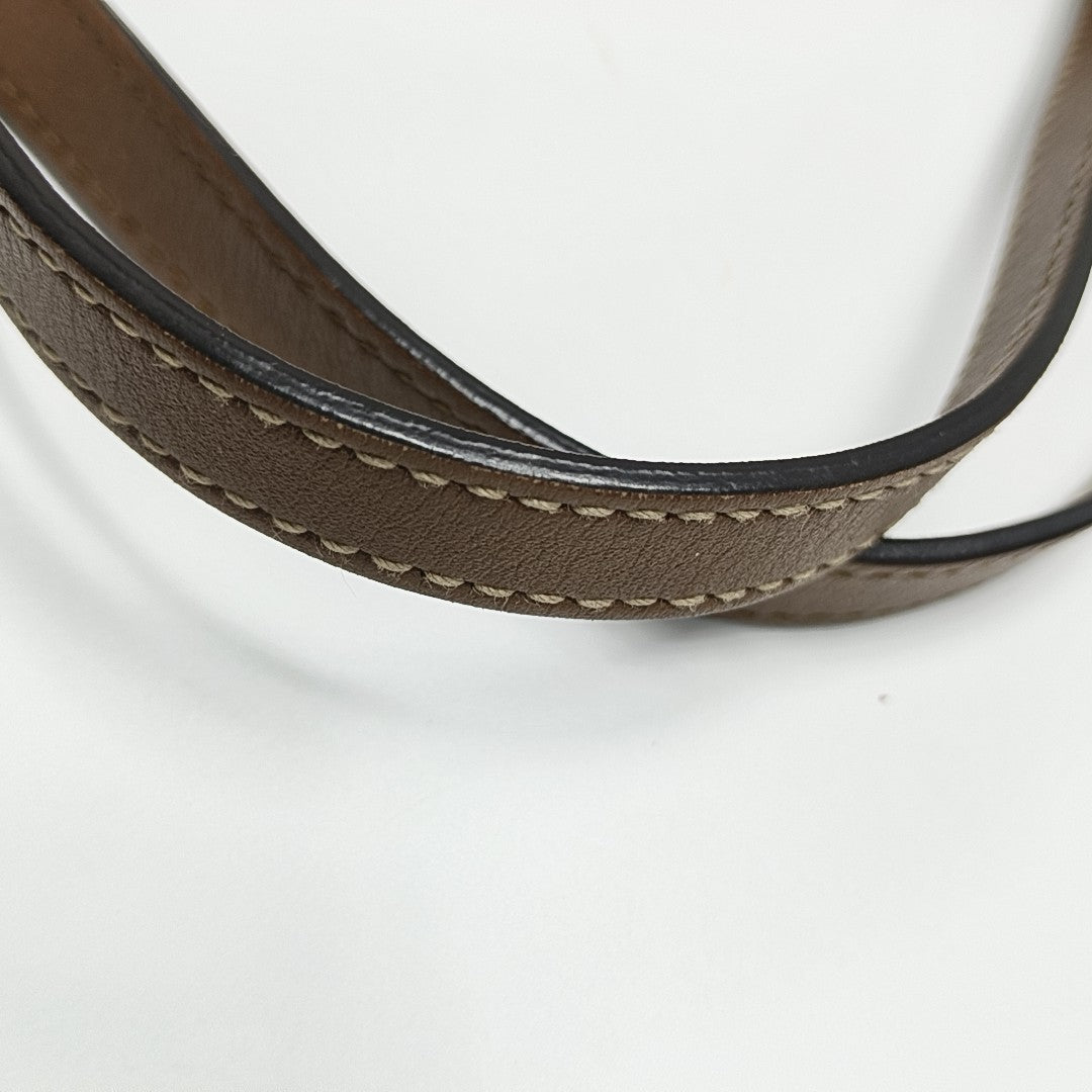 Padlock Medium Monogram Coated Canvas Beige