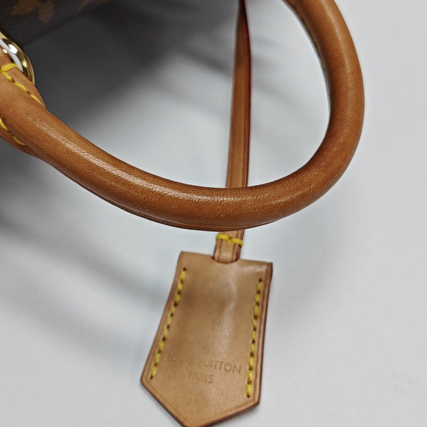 CLUNY PM Monogram Coated Canvas Brown