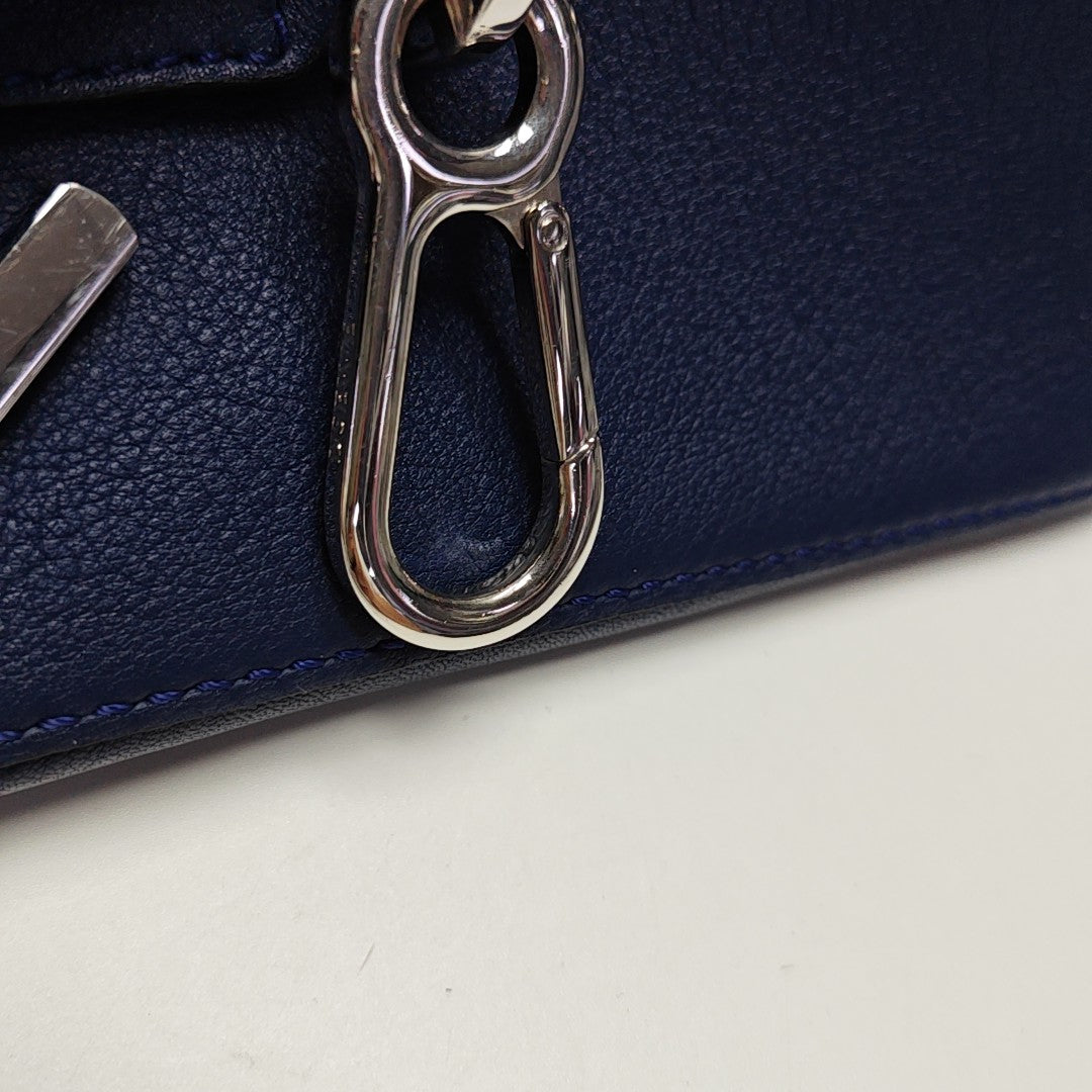 Puzzle Small Calfskin Blue