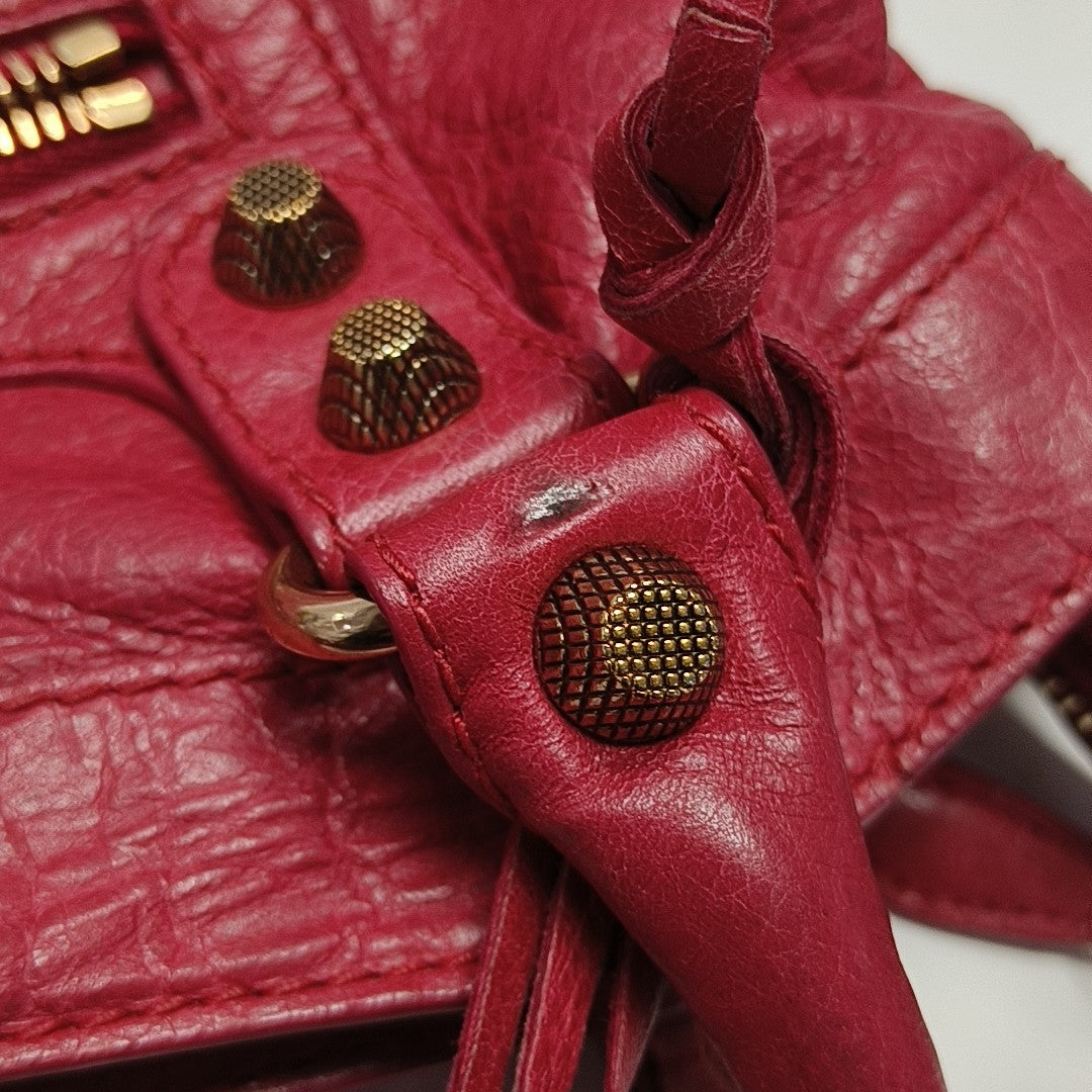 Classic City Small Lambskin Red
