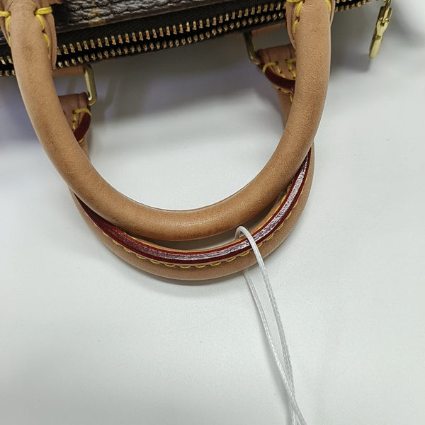 SPEEDY Nano Monogram Coated Canvas Brown