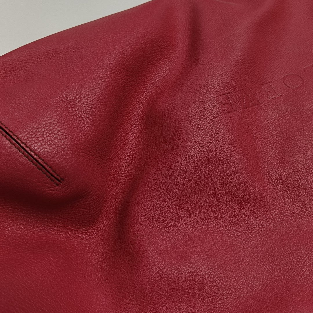 Calfskin Shoulder Bag Red