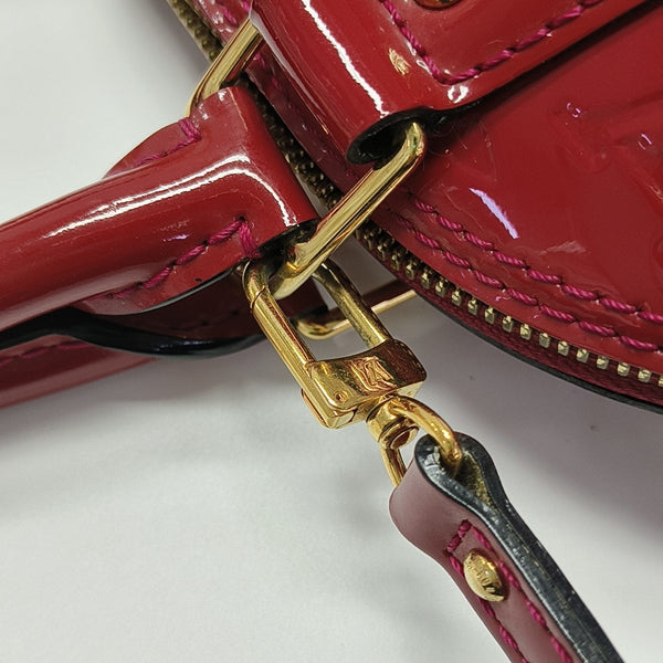 ALMA BB Monogram Patent Leather Red