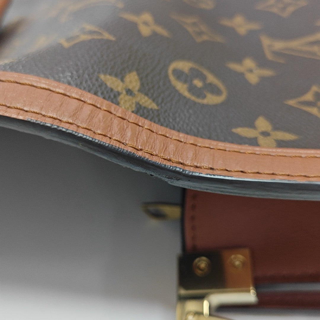 DAUPHINE MM Monogram Coated Canvas Brown