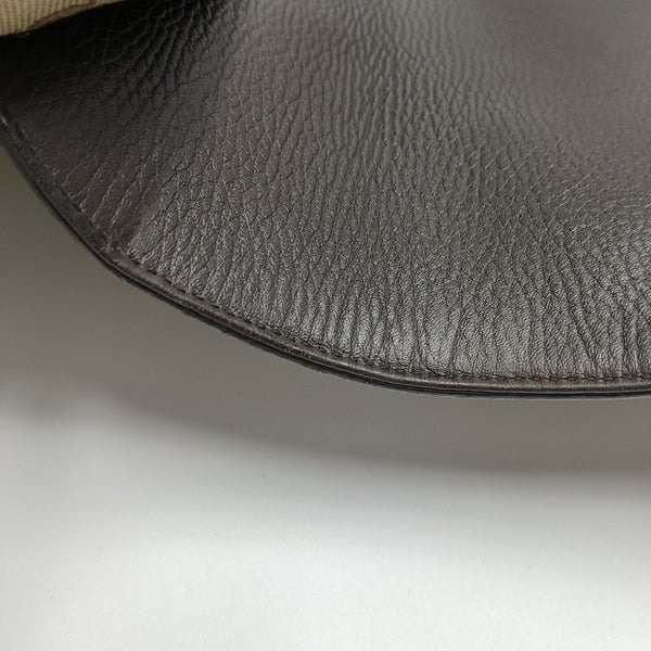Monogram Canvas Shoulder Bag Brown
