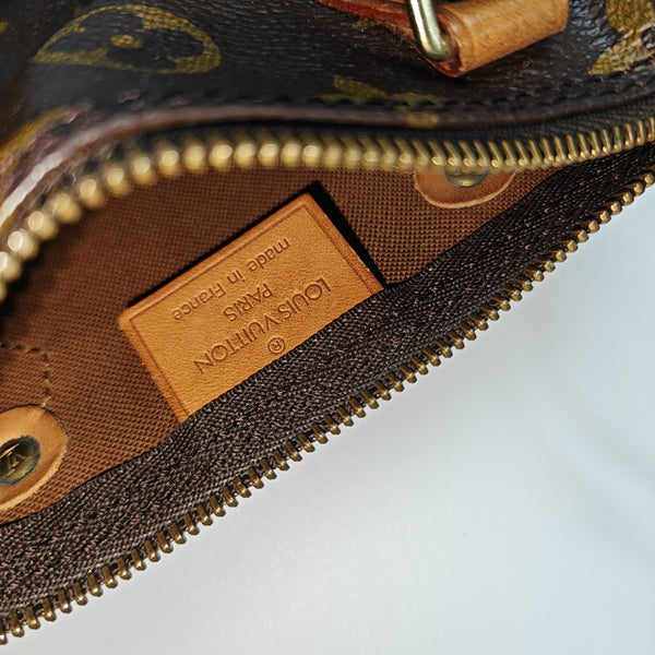 SPEEDY Monogram Coated Canvas Brown