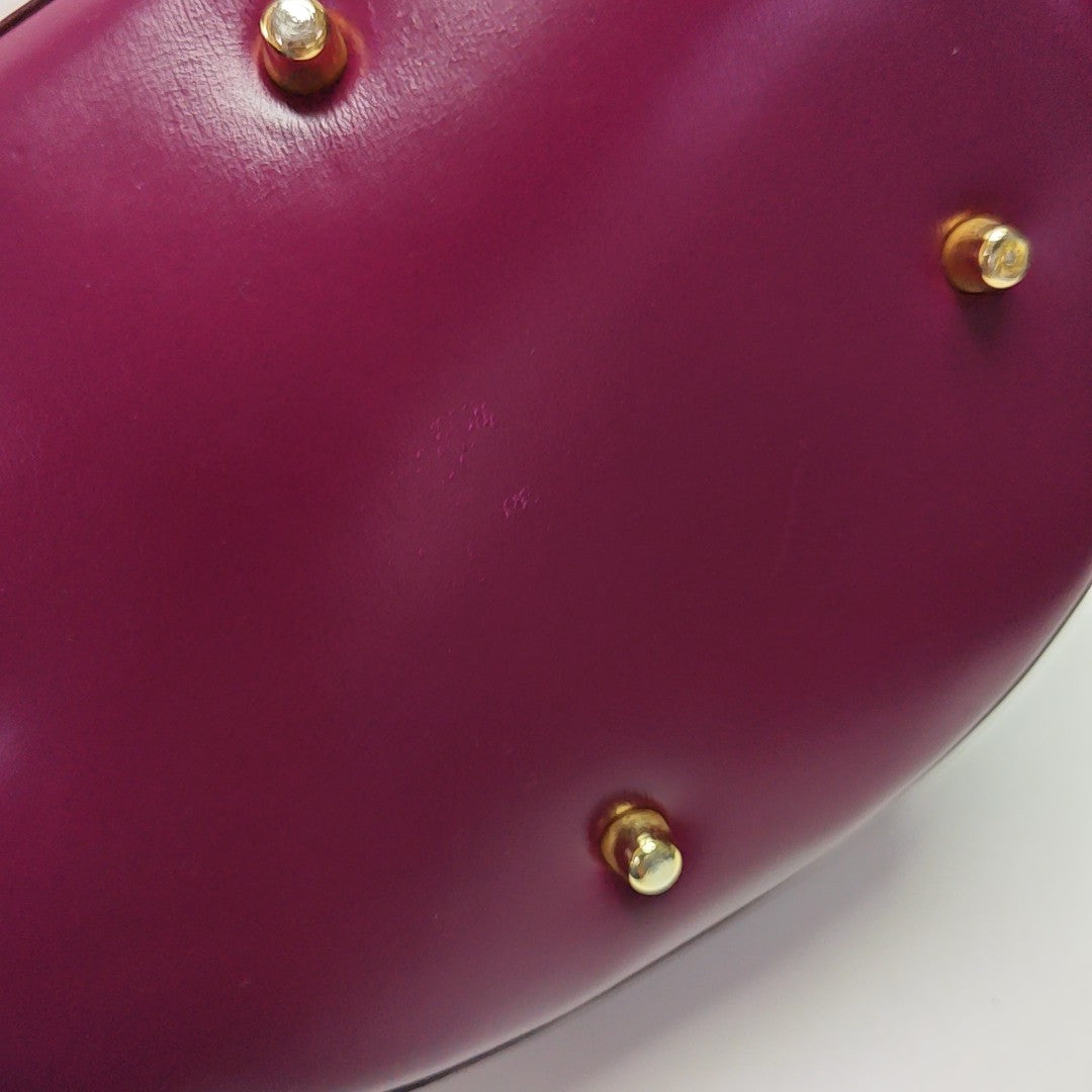 Calfskin Bucket Bag Red