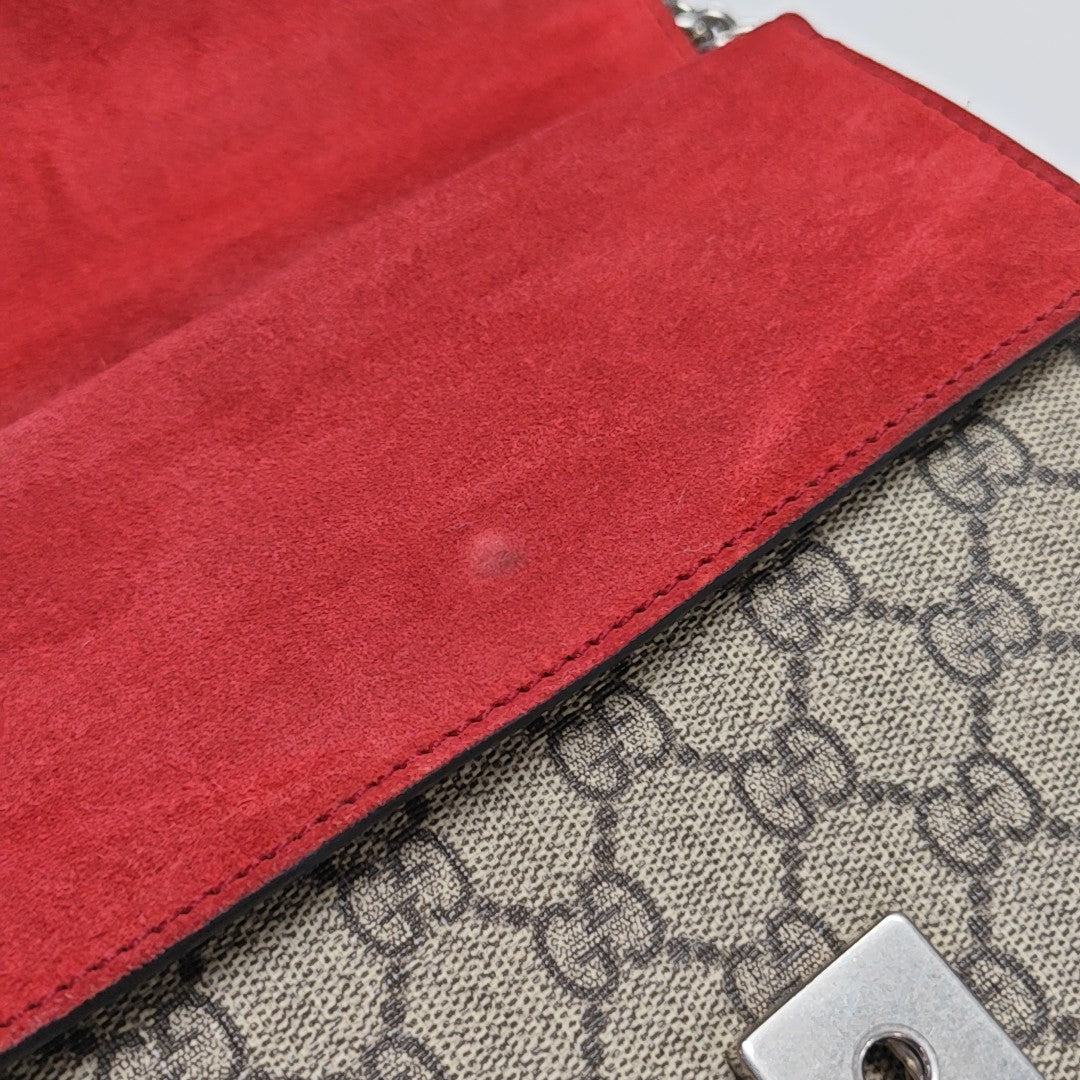 Dionysus Mini Monogram Coated Canvas Beige