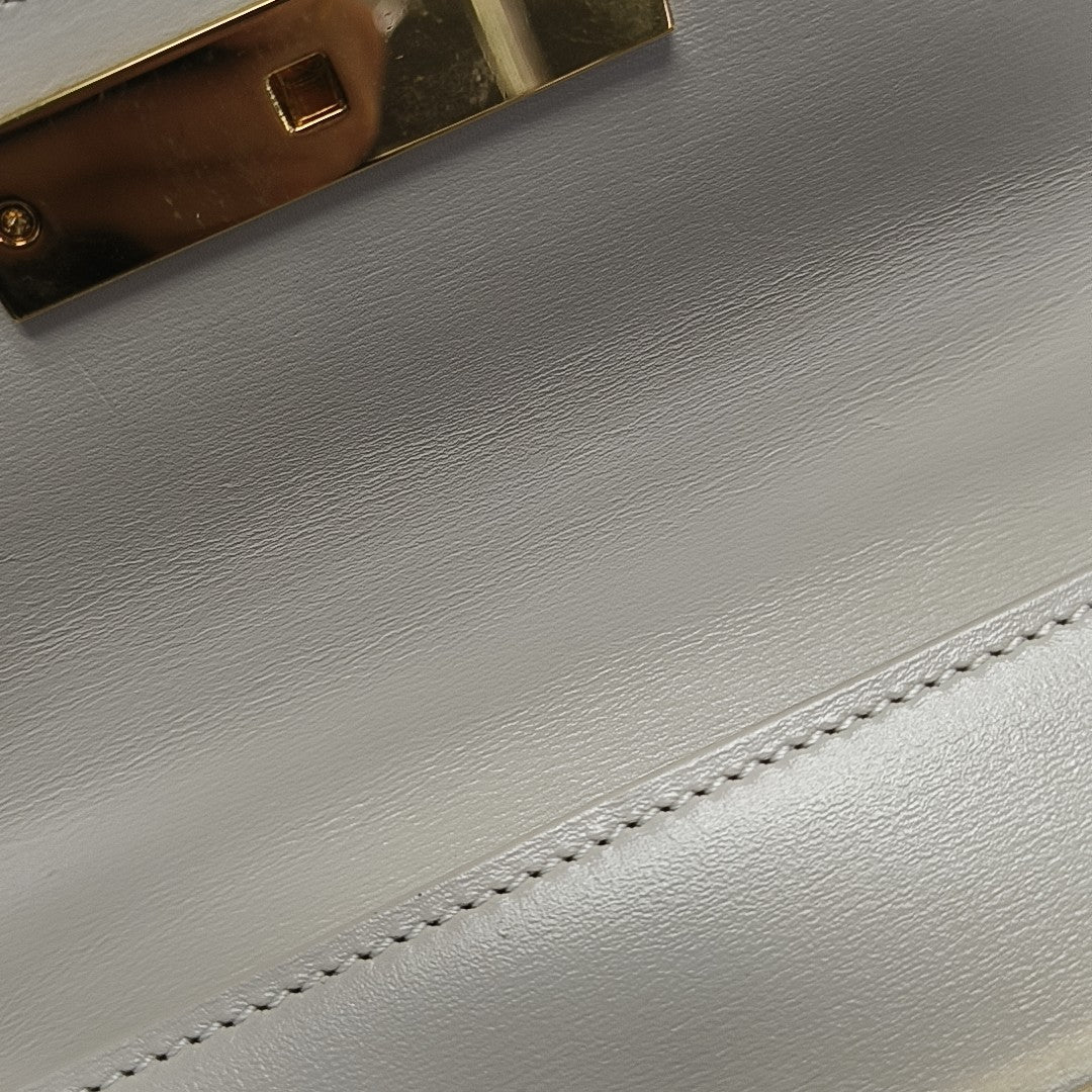 MANHATTAN Mini Calfskin White