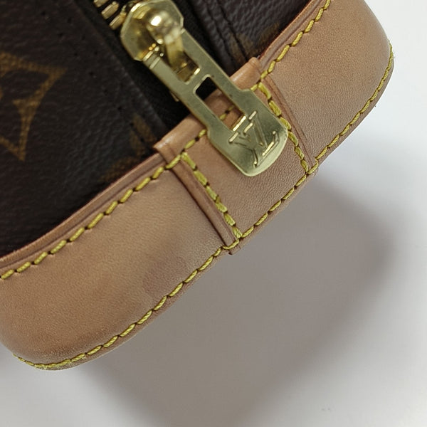 ALMA BB Monogram Coated Canvas Brown
