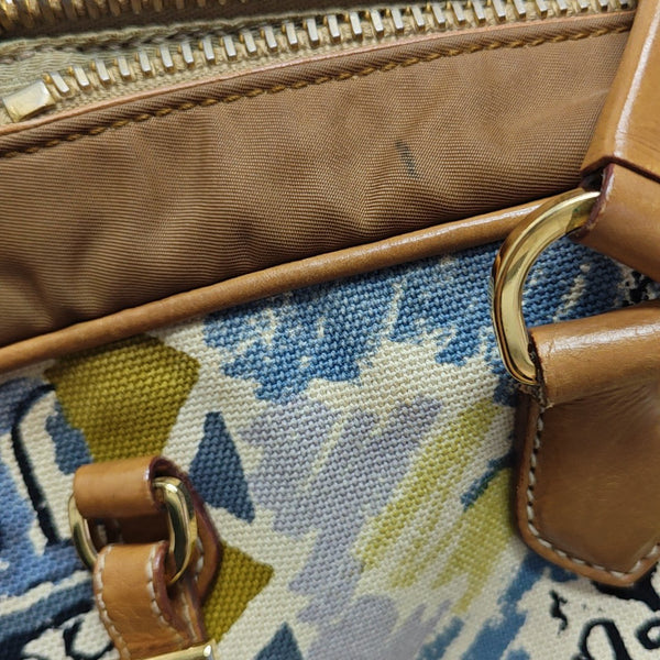 Canvas Top Handle Bag Brown