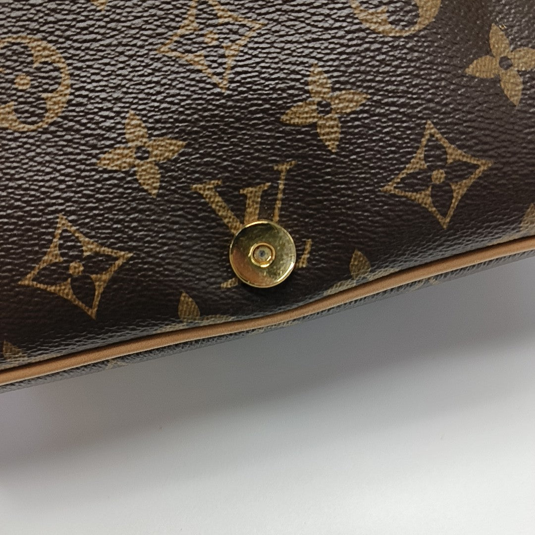 DIANE Monogram Coated Canvas Brown