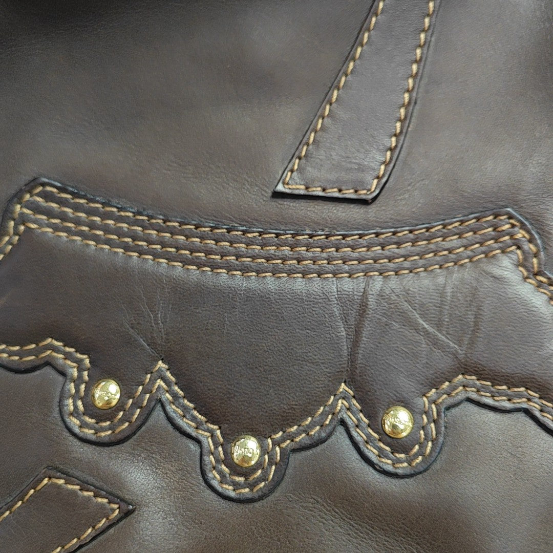 Calfskin Tote Bag Brown