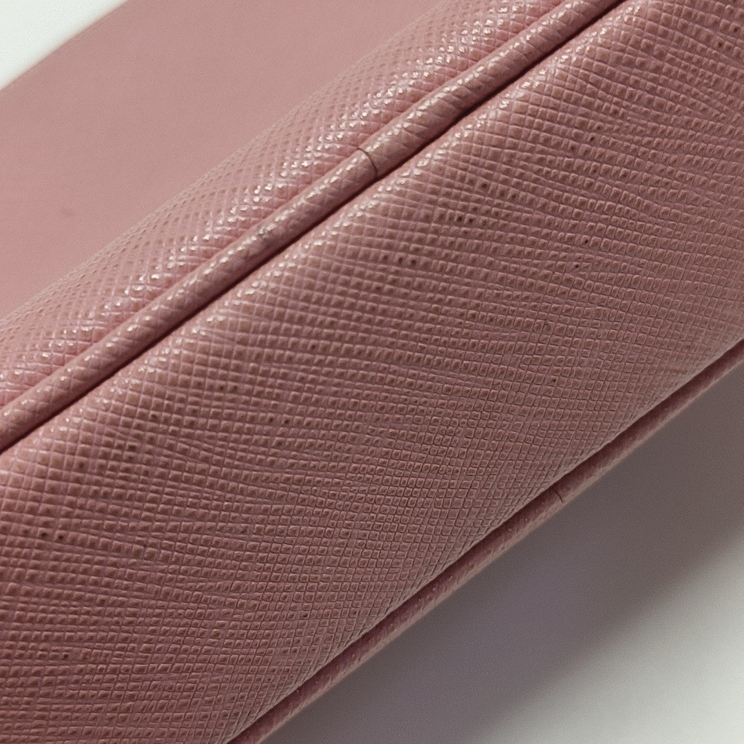 Saffiano Calfskin Shoulder Bag Pink