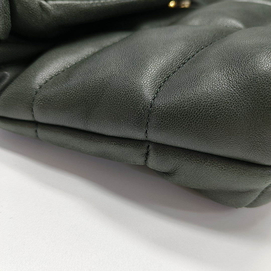 PUFFER Mini Quilted Lambskin Green