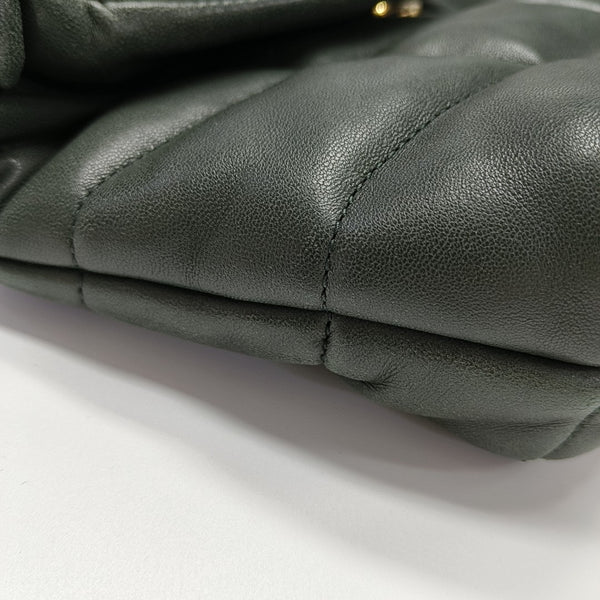 PUFFER Mini Quilted Lambskin Green