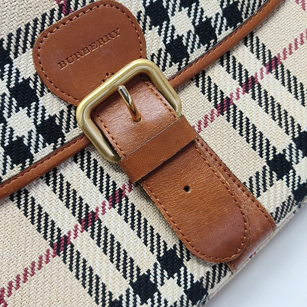 Fabric Shoulder Bag Beige
