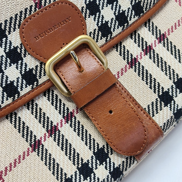 Fabric Shoulder Bag Beige