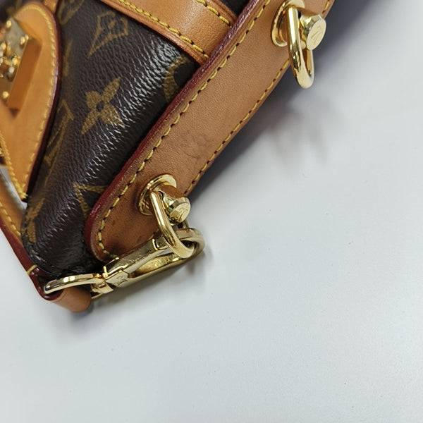 DUFFLE Monogram Coated Canvas Brown