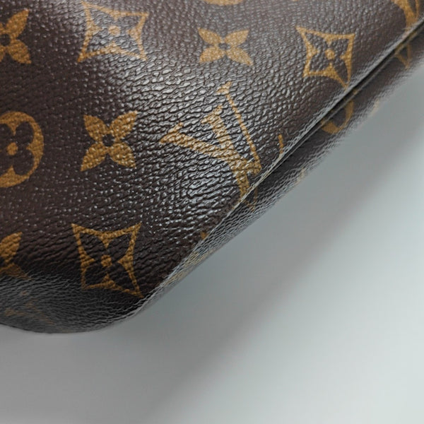 NEVERFULL MM Monogram Coated Canvas Brown