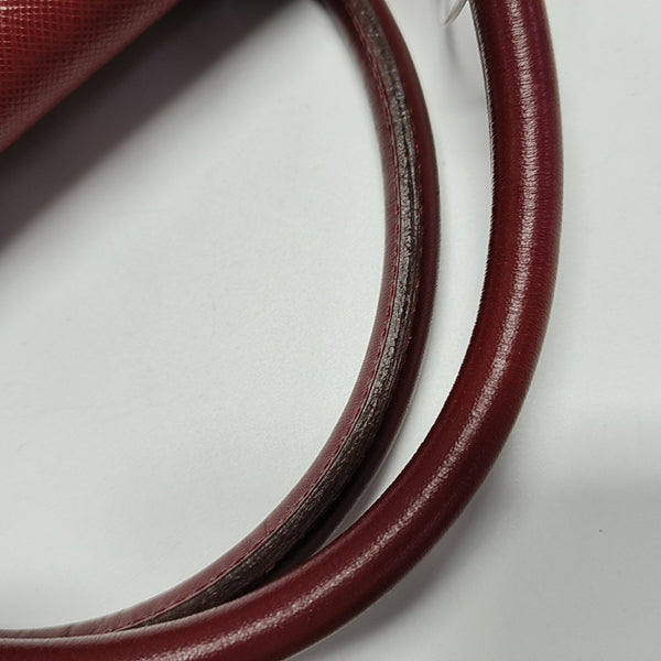 Calfskin Top Handle Bag Red