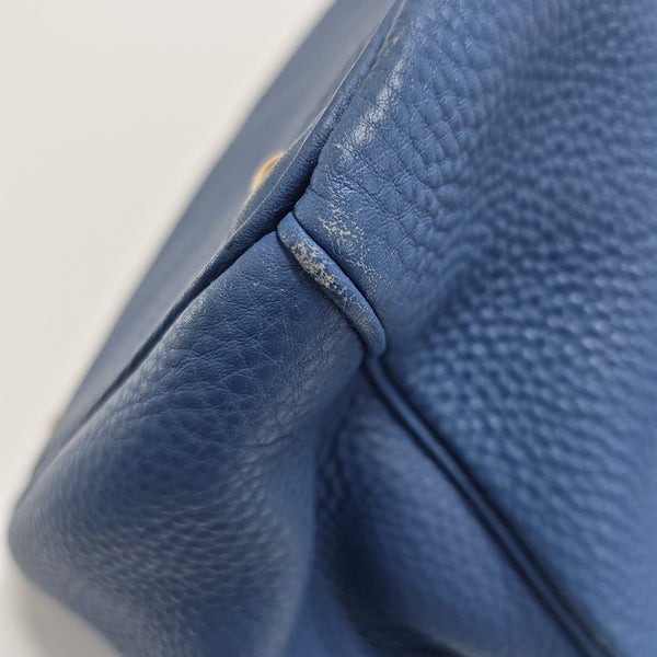 Calfskin Tote Bag Blue