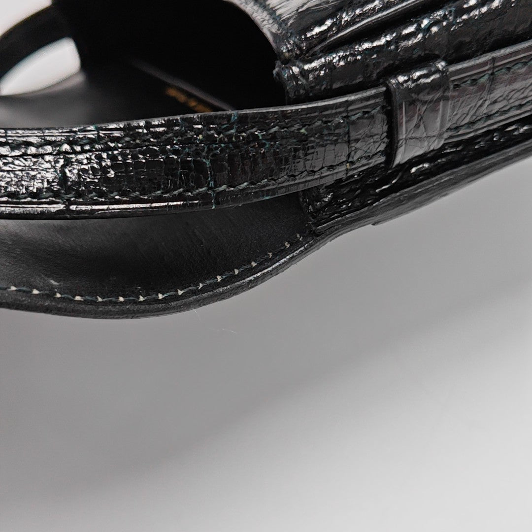 Calfskin Shoulder Bag Black