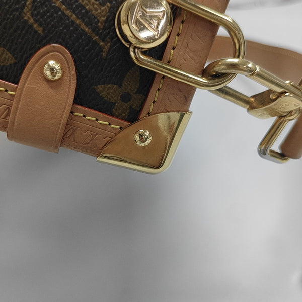 SIDE TRUNK MM Monogram Coated Canvas Brown