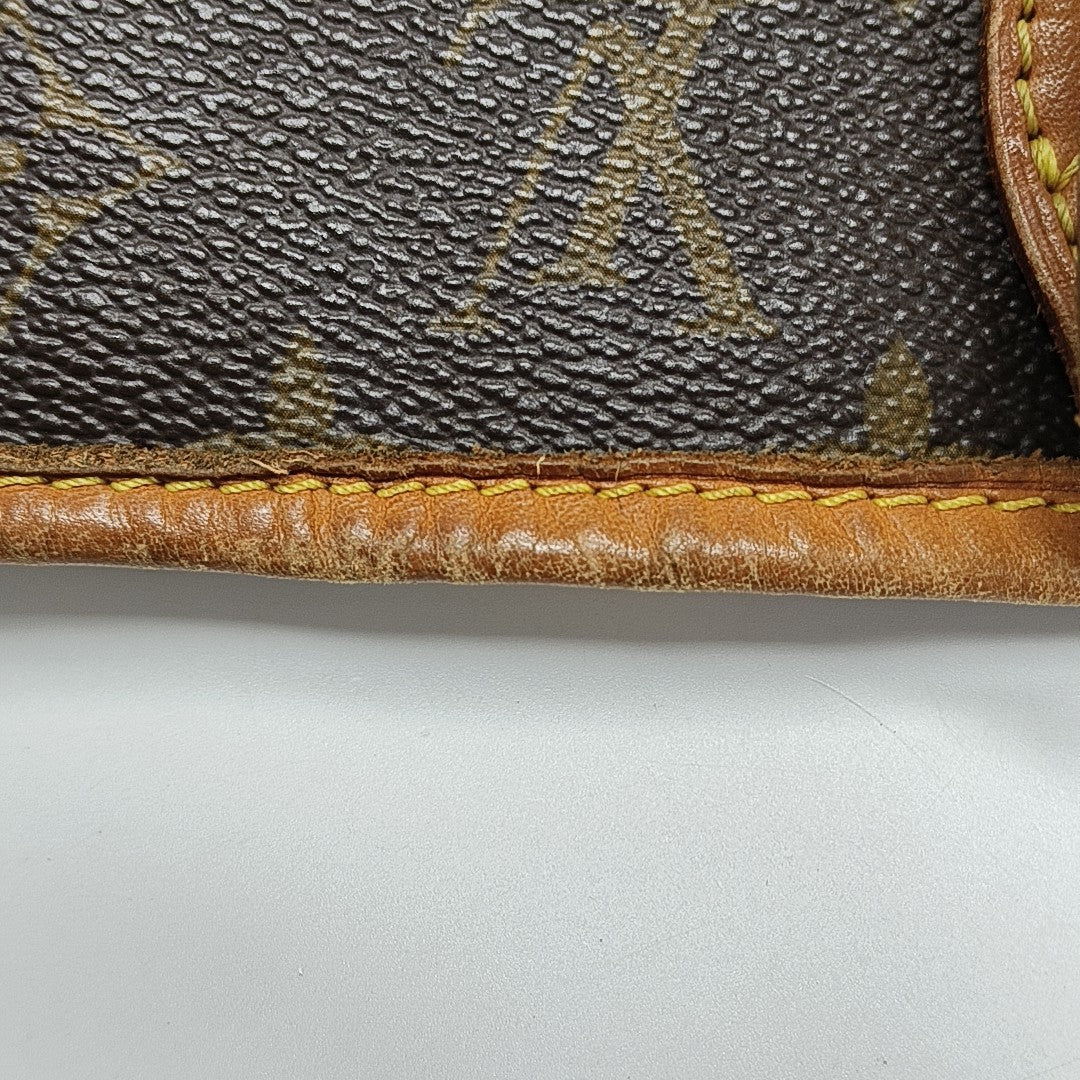 NEVERFULL MM Monogram Coated Canvas Brown